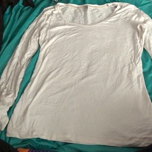 White long sleeve Buckle shirt